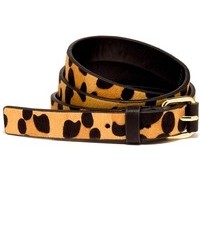 The Limited Leopard Haircalf Skinny Belt