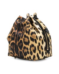 Moschino Leopard Print Bucket Bag