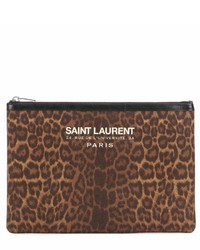 Saint Laurent Leopard Print Clutch