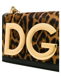 Dolce & Gabbana Dg Leopard Print Shoulder Bag
