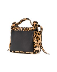 Elena Ghisellini Leopard Angel Shoulder Bag