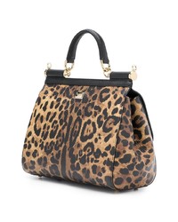 Dolce & Gabbana Leopard Print Sicily Bag