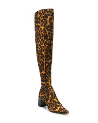 Fabrizio Viti Leopard Print Knee Boots