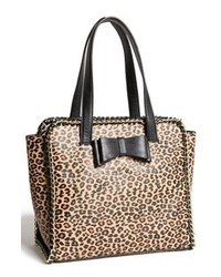 Betsey Johnson Tough Love Faux Leather Tote Leopard