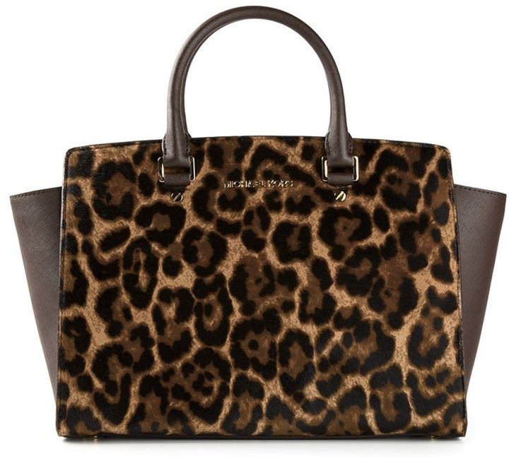 MK leopard purse