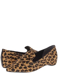 Brown Leopard Loafers