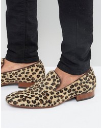 Jeffery West Yung Leopard Smart Loafers