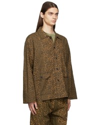 South2 West8 Beige Leopard Hunting Shirt