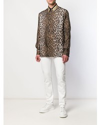 Versace Leopard Print Shirt