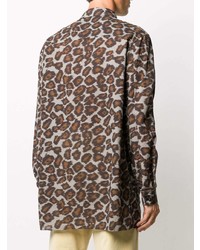 Nanushka Leopard Print Shirt