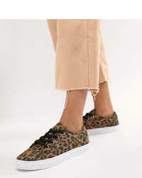 ASOS DESIGN Daisy Trainers In Leopard Print