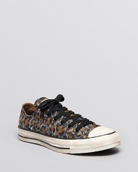 Converse Lace Up Sneakers All Star Snow Leopard Print
