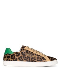 Palm Angels New Tennis Leopard Print Sneakers
