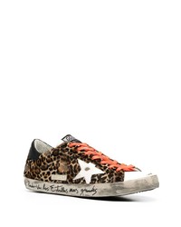 Golden Goose Superstar Leopard Print Sneakers