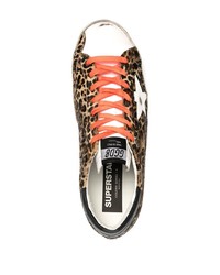 Golden Goose Superstar Leopard Print Sneakers