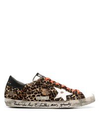 Golden Goose Superstar Leopard Print Sneakers
