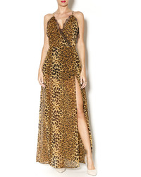Cotton Candy Leopard Maxi Dress