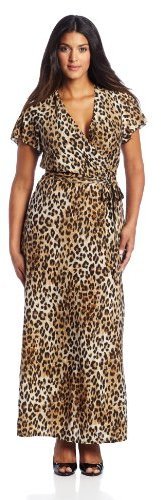 Star Vixen Plus Size Short Sleeve Faux Wrap Maxi Dress, $5 | Amazon.com ...