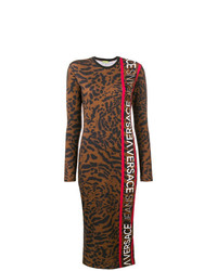 Versace Jeans Leopard Ed Stretch Dress