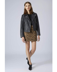 Topshop Leopard Print Pelmet Skirt