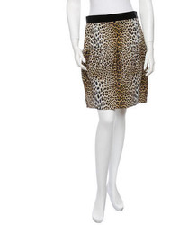 Giambattista Valli Leopard Print Skirt