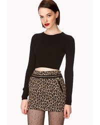 Forever 21 Luxe Leopard Mini Skirt