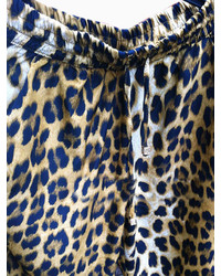 Choies Leopard Loose Pant With Waist Drawstring