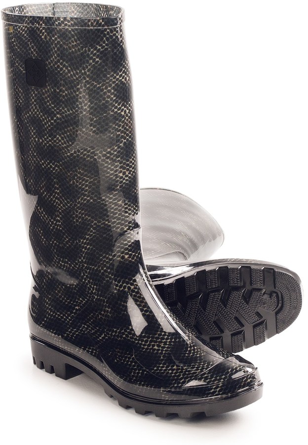 dav leopard rain boots