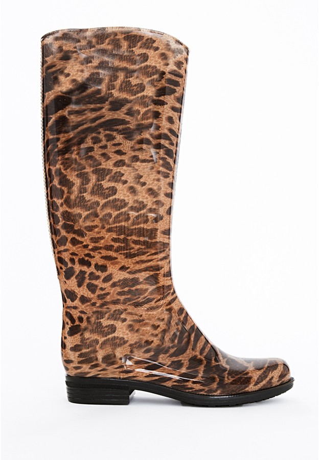 leopard rain boots amazon