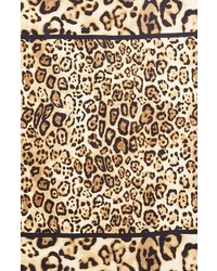 Vince Camuto Seeing Spots Leopard Print Silk Scarf