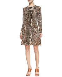 MICHAEL Michael Kors Michl Michl Kors Flared Leopard Print Dress