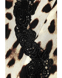 Moschino Cheap & Chic Moschino Cheap And Chic Leopard Print Silk Blend Slip Dress