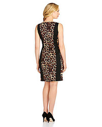 Tahari by Arthur S. Levine Tahari By Asl Leopard Print Dress