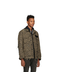 R13 Beige Leopard Jacket