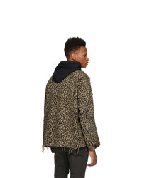 R13 Beige Leopard Jacket