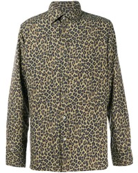 Tom Ford Leopard Print Silk Shirt