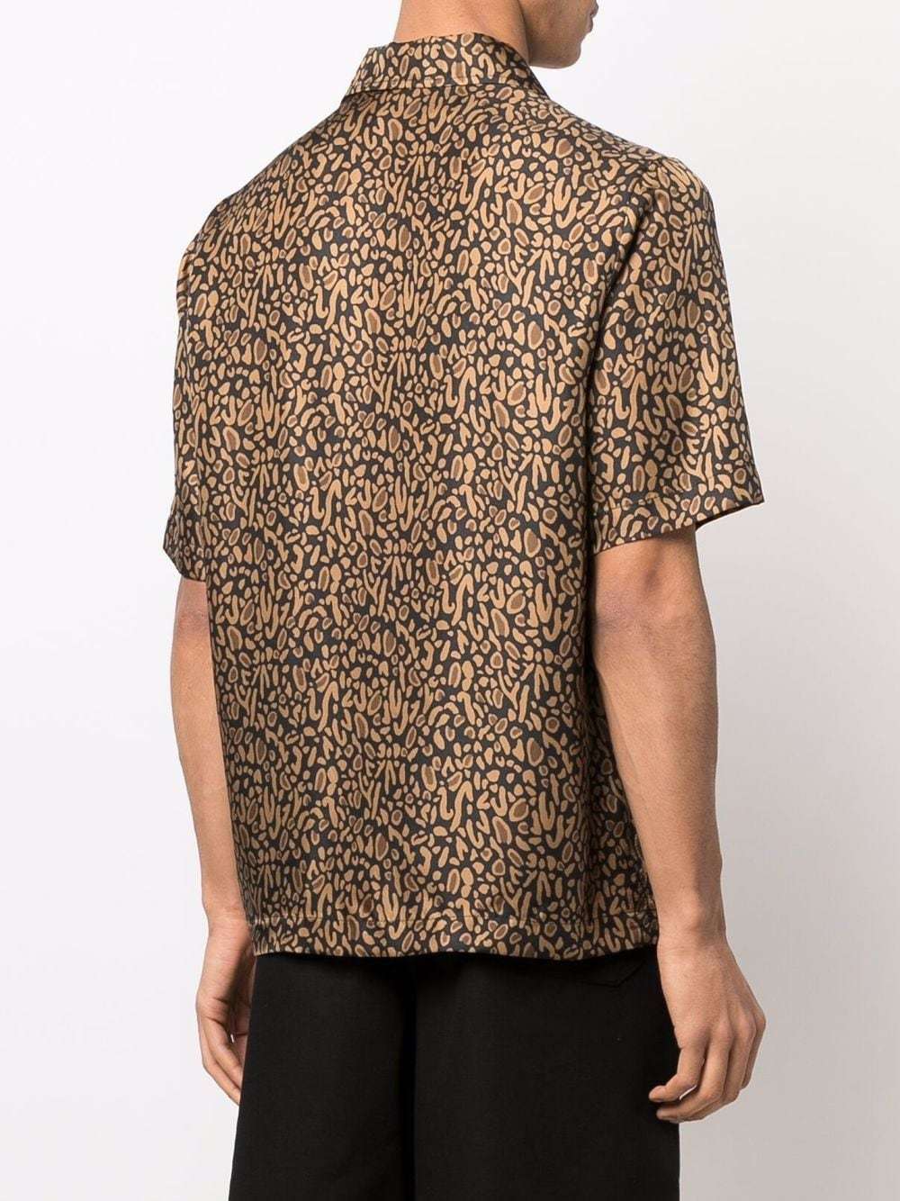 Nanushka Animal Print Silk Shirt, $283 | farfetch.com | Lookastic