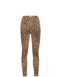 Brown Leopard Skinny Jeans