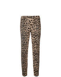 Brown Leopard Skinny Pants