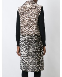 Stella McCartney Sleeveless Leopard Print Coat