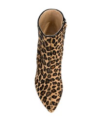 Polly Plume Leopard Ankle Boots