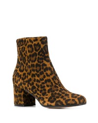 Gianvito Rossi Leopard Ankle Boots