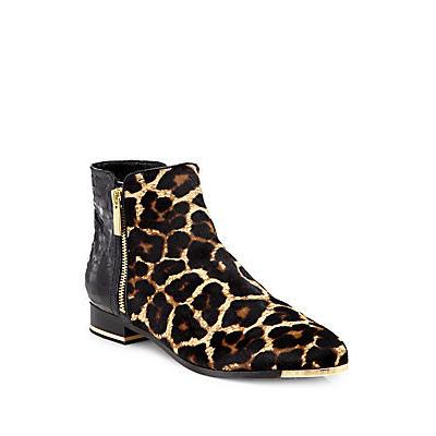 Michael Kors Michl Kors Cindra Leopard Print Calf Hair Snakeskin Chelsea  Boots Leopard, $220 | Saks Fifth Avenue | Lookastic