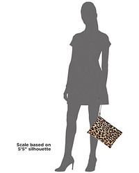 Marni Leopard Zip Calf Hair Pochette