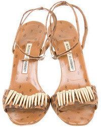 Manolo Blahnik Embellished Sandals