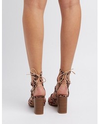 Charlotte Russe Lace Up Gladiator Sandals