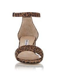 Manolo Blahnik Lauratomod Ankle Strap Sandals Brown