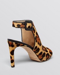 Via Spiga Open Toe Platform Sandals Nino 2 Leopard High Heel