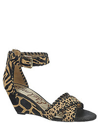 Sam Edelman Silvia Animal Print Wedge Sandals