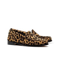 RE/DONE Leopard Print Fabric Flat Loafers